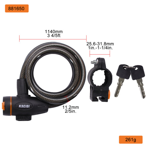 Candado resistente para bicicletas | KSEIBI