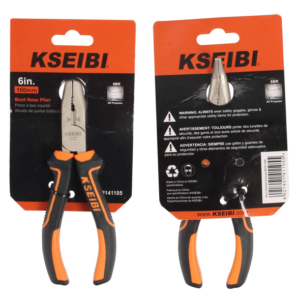 Alicate De Bico Curvo Progrip - Ferramenta Profissional de Alta Qualidade | KSEIBI