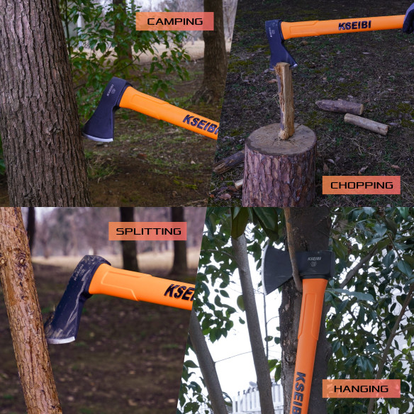 Axe With Fiberglass Handle/Large