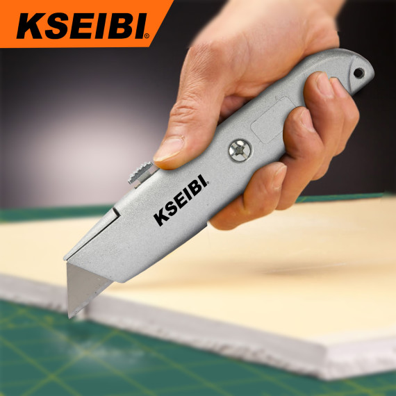 Premium Aluminium Retractable Utility Knife - Durable &amp; Versatile | KSEIBI