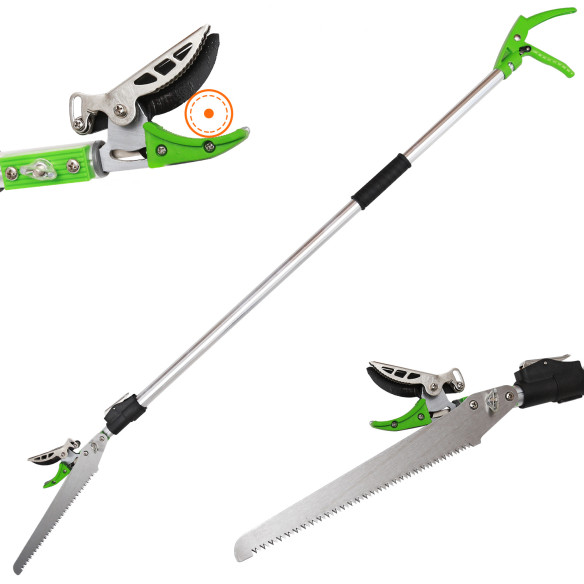 "Premium Aluminium Long Garden Shear Cut &amp; Hold for Precision Trimming | KSEIBI"