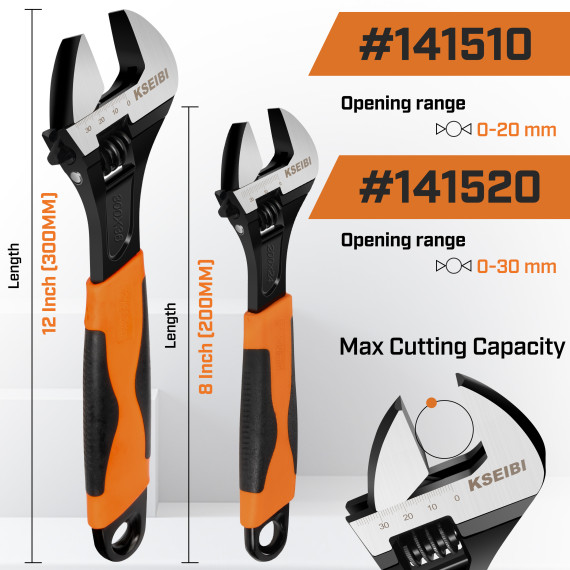 Chiave regolabile ProGrip per lavori di precisione | KSEIBI