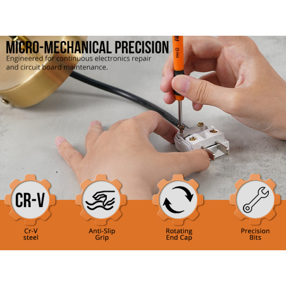 "Set de destornilladores de precisión para trabajos delicados | KSEIBI"