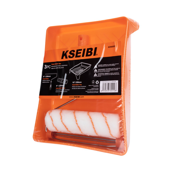 Kit de 3 rouleaux de peinture de qualité supérieure | KSEIBI