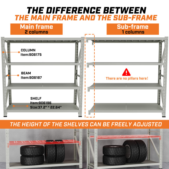 Storage Shelf 2.0m / White