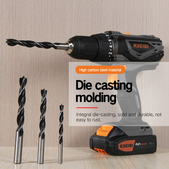 High-Quality Brad Point Drill Bits for Precision Woodworking | KSEIBI