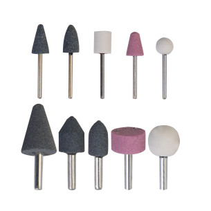 Set di pietre per smerigliatura (10 pz) 1/4-1/8"