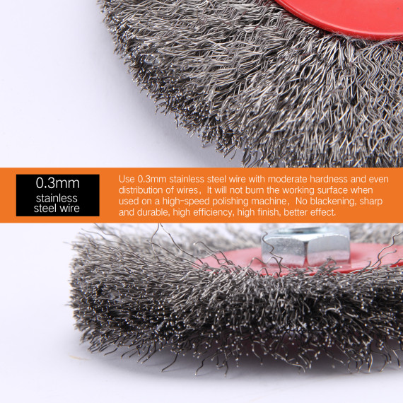 High-Quality Crimped Wire Wheel for Stainless Steel Polishing | KSEIBI