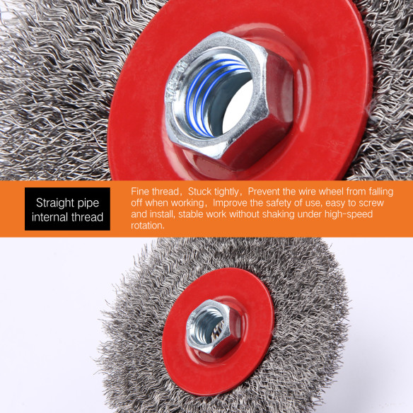 High-Quality Crimped Wire Wheel for Stainless Steel Polishing | KSEIBI