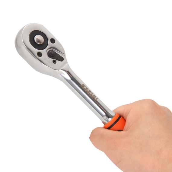 Set de chei tubulare hexagonale și clichet 3/8" pentru mecanici | KSEIBI