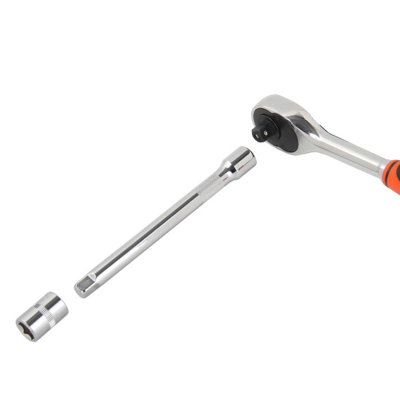 Set de chei tubulare hexagonale și clichet 3/8" pentru mecanici | KSEIBI