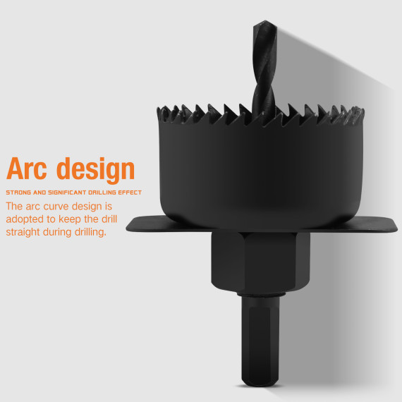 Ensemble de scies-cloches en acier au carbone 16 pièces pour percer facilement | KSEIBI