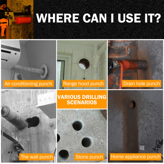 Set de burghie cu nucleu diamantat 11 bucăți pentru găurire precisă | KSEIBI