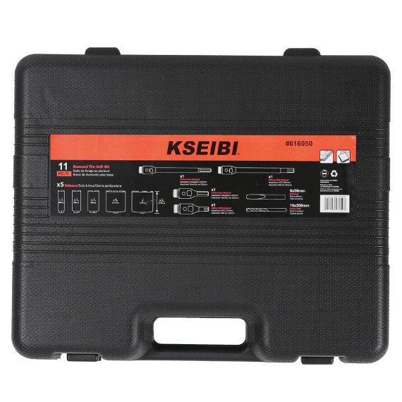 高品質なダイヤモンドコアドリルビットセット 11点組 (38〜127mm) | KSEIBI