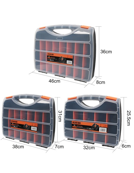 Organisateur d'outils Master 15 compartiments pour un rangement optimal | KSEIBI