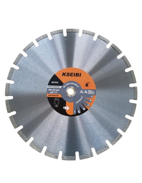Disco de Diamante Sinterizado para Asfalto | 400x25,4mm | KSEIBI