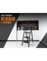 STEEL FOLDING LADDERBLACK