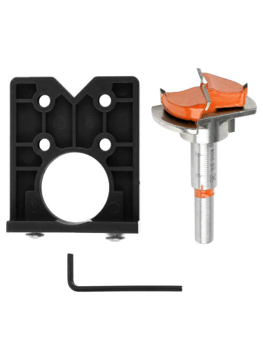 Mount Hing Installing Helper With 35mm Forstner Bit 35mm