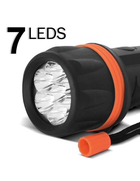 Tocha De Borracha Led com 3 Leds de Alta Potência | KSEIBI