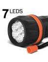 High-Quality LED Rubber Torch with 3 LED Lights for Bright Illumination | KSEIBI