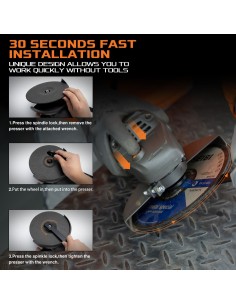 صاروخ جلخ KWS 20-180 (180 ملم، 2000 واط)