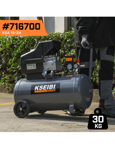KDA 15-24 Compresseur d’air 24 L, 2 HP | KSEIBI