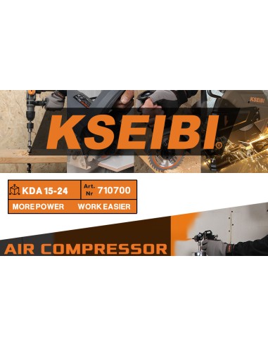 Compressor de Ar 24L 2HP KDA 15-24 – Desempenho Profissional | KSEIBI