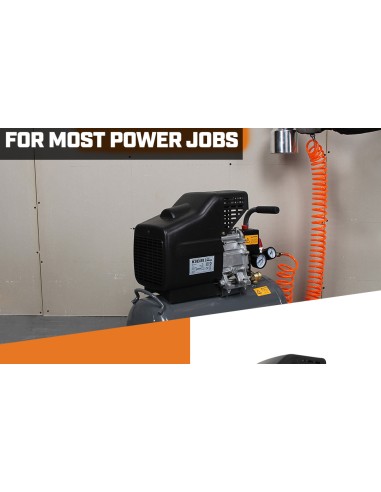 Compresor de aer KDA 15-24, 24 l, 2 CP – performant | KSEIBI