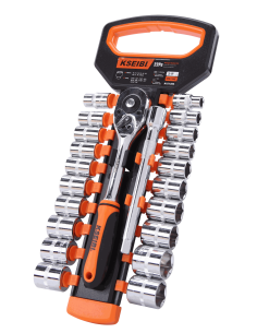 Set bussole esagonali e cricchetto 3/8" (22 pz.)