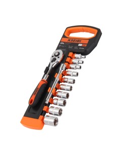 Cheie tubulară hexagonală 3/8" metrică pentru utilizare eficientă | KSEIBI