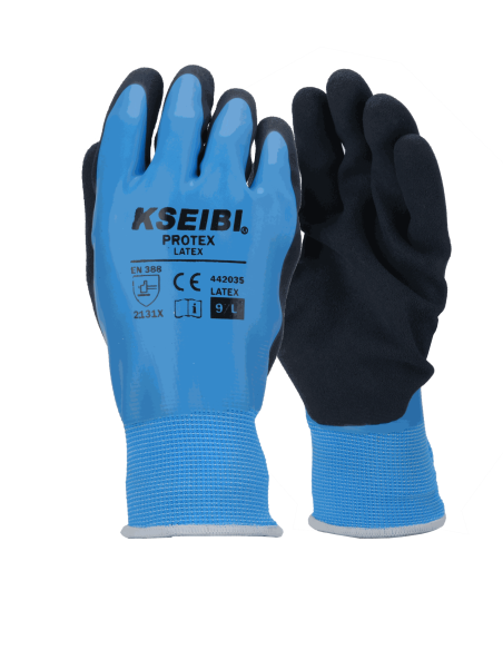 Gant double en nitrile résistant aux produits chimiques et à l'abrasion | KSEIBI