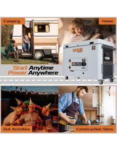 Generator diesel DGE 8000 Se, trifazat, portabil