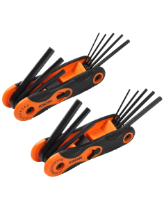 Set chiavi esagonali pieghevoli 8-in-1 / ProGrip 2 pezzi