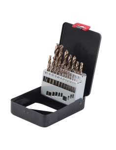 Juego de brocas de metal, HSS-CO / caja de hierro 25 pc