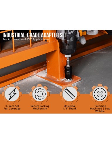 Upgrade Your Drill with Socket Drill Adapter Set for Effortless DIY Projects | KSEIBI