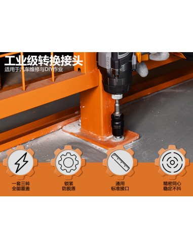 Upgrade Your Drill with Socket Drill Adapter Set for Effortless DIY Projects | KSEIBI