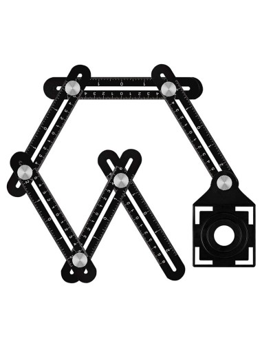 Discover the Versatile Six Folding Ruler With Hole Locator Kit | KSEIBI