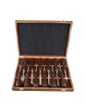 Premium Wood Craving Chisel Set with Wooden Handle for Professionals | KSEIBI