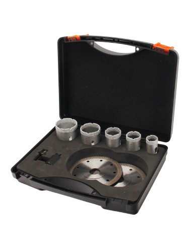 High-Quality Vacum Brazed Diamond Core and Saw Blades Set for Precision Cutting | KSEIBI