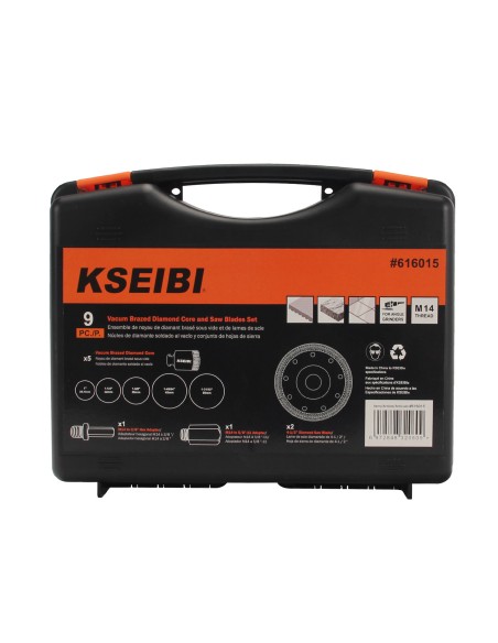High-Quality Vacum Brazed Diamond Core and Saw Blades Set for Precision Cutting | KSEIBI