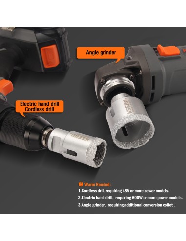 High-Quality Vacum Brazed Diamond Core and Saw Blades Set for Precision Cutting | KSEIBI