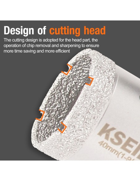 High-Quality Vacum Brazed Diamond Core and Saw Blades Set for Precision Cutting | KSEIBI