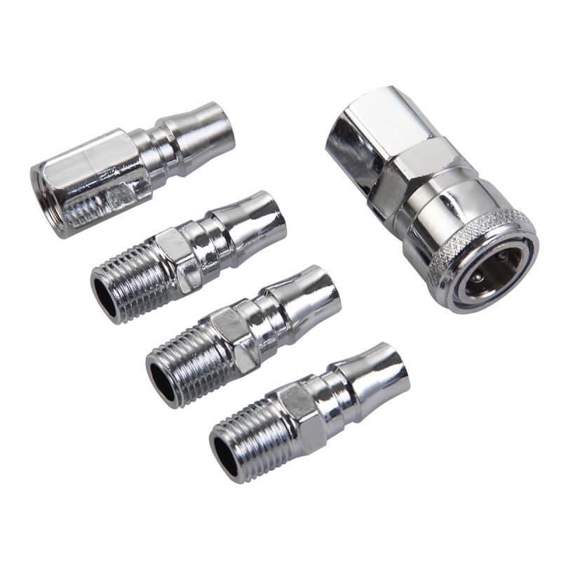 Quick coupler sets Japanese Type, Air Tools & Accessories, Japanese-style connector quick coupler set.