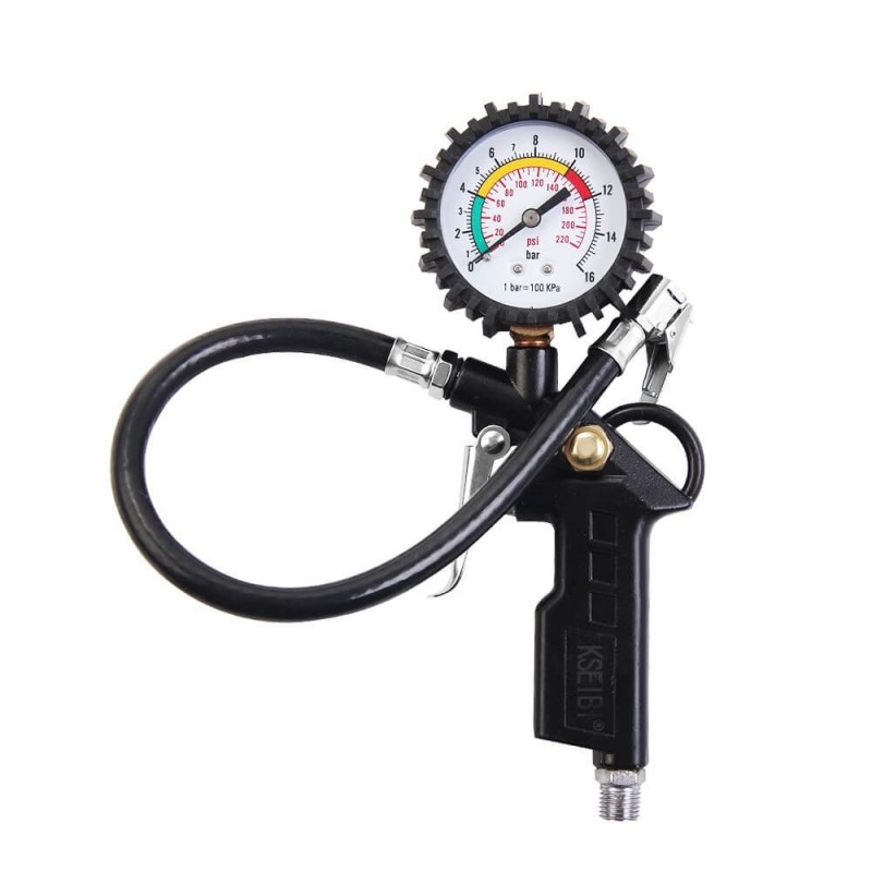 Tire Inflator with Gauge/Classic S, Air Tools & Accessories, pistol grip tire inflator with dial gauge.