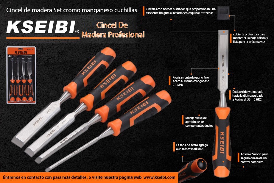Haga clic para ver todos los detalles de las herramientas de carpintería de KSEIBI